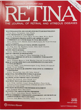 【单期可选】Retina; Journal of Retinal&Vitreous Diseases 视网膜治疗技术研究 2020年2月