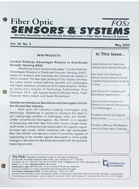 【单期可选】Fiber Optic Sensors&Systems Newsletter Vol.34 纤维光学传感器与系统通讯 2020/21年月刊