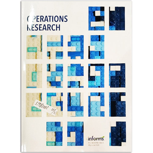 【单期可选】Operations Research Vol.68.3 运筹学理论应用研究 2020年5.6月刊