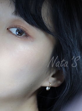 Natalia 每日日常系列 悬浮珍珠耳钉