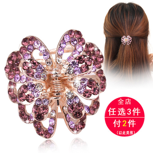 中号水钻发夹复古风百搭简约