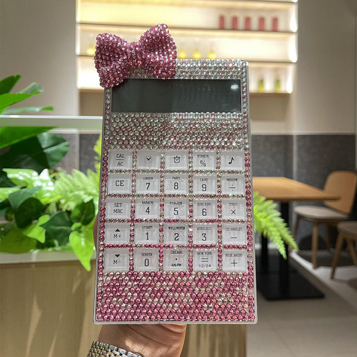 diy紫色生日礼物语音计算器包邮