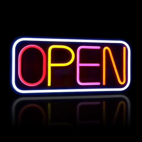 高亮LED 新配色NEON SIGN霓虹灯OPEN广告牌发光营业灯牌