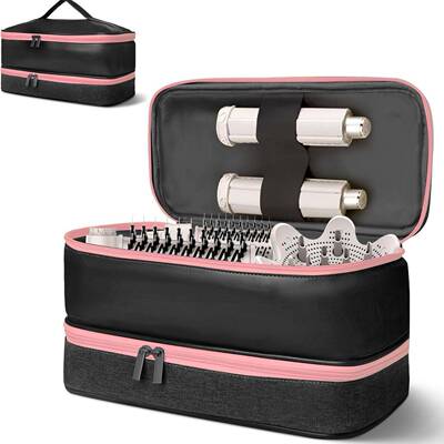 跨境现货美发工具包吹风机收纳盒卷发棒旅行手提包Hair dryer bag