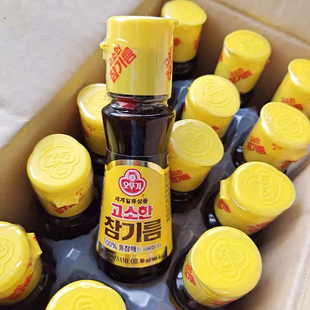 石锅拌饭用香油 进口香油 80ml 芝麻不倒翁食用油芝麻油 韩国香油