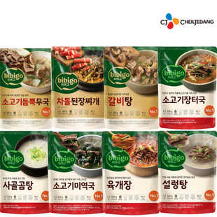 韩国代购必品阁牛骨汤辣牛肉汤 先浓汤方便加热速食汤原味汤500g