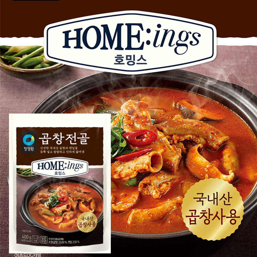 清净园homeings肥肠火锅400g 韩国代购速食汤方便食品简单料理