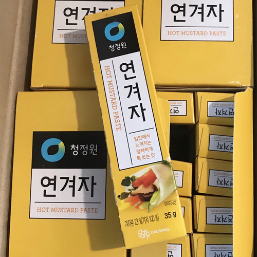 韩国进口清净园黄芥末膏 管装黄芥末酱寿司料理芥末蘸酱35g 调料