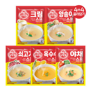 韩国进口不倒翁奥土基奶油浓汤蘑菇汤料蔬菜浓汤调味粉速食汤羹料