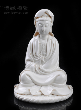 观音菩萨佛堂供奉工艺品德化陶瓷