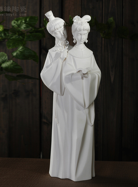 德化白瓷红楼梦工艺品人物雕塑