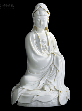 观世音佛堂会所禅意风德化白瓷