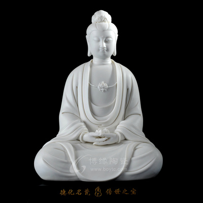 供奉西方三圣会所橱柜佛像工艺品