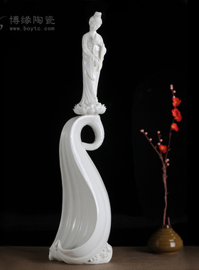 德化白瓷古典风工艺摆件送女友