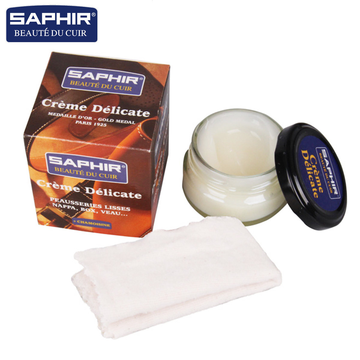 saphir进口皮革保养油皮革滋润霜包包滋养乳无色鞋油纳帕皮护理油