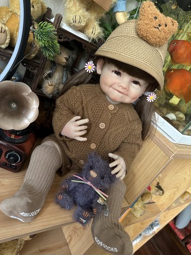 发套小布丁洋娃娃55cm全胶可入水洗澡陪伴儿童玩具娃娃