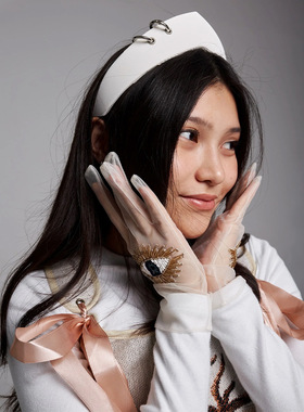 欧美大牌丝绒皇冠圆环发箍女高颅顶2025年新款个性夸张发卡头箍