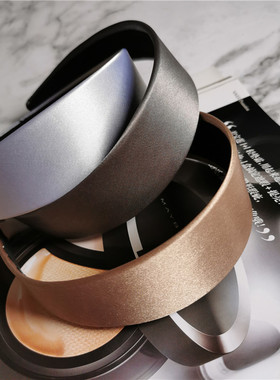 欧美时髦气质网红丝绸缎面宽版多色发箍女发卡洗脸头箍mona