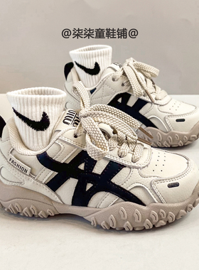 新款儿童户外运动鞋2025秋冬季女童轻便百搭阿甘鞋男童防滑跑步鞋