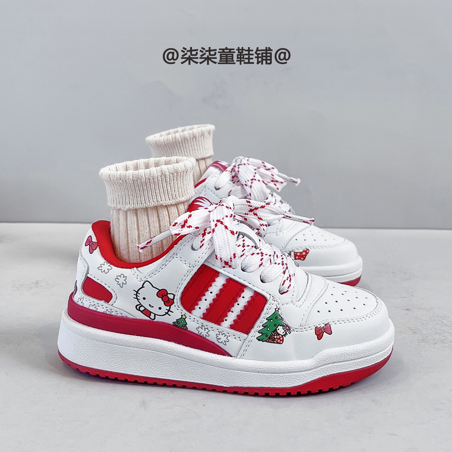 2026新款儿童卡通印花板鞋女童可爱猫咪运动鞋男童休闲鞋跑步鞋子