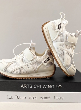 新款儿童防滑运动鞋2025秋季女童休闲跑步鞋男童户外阿甘鞋小白鞋