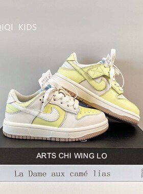 新款黄色运动鞋儿童2026春季女童低帮板鞋男童休闲鞋防滑跑步鞋潮