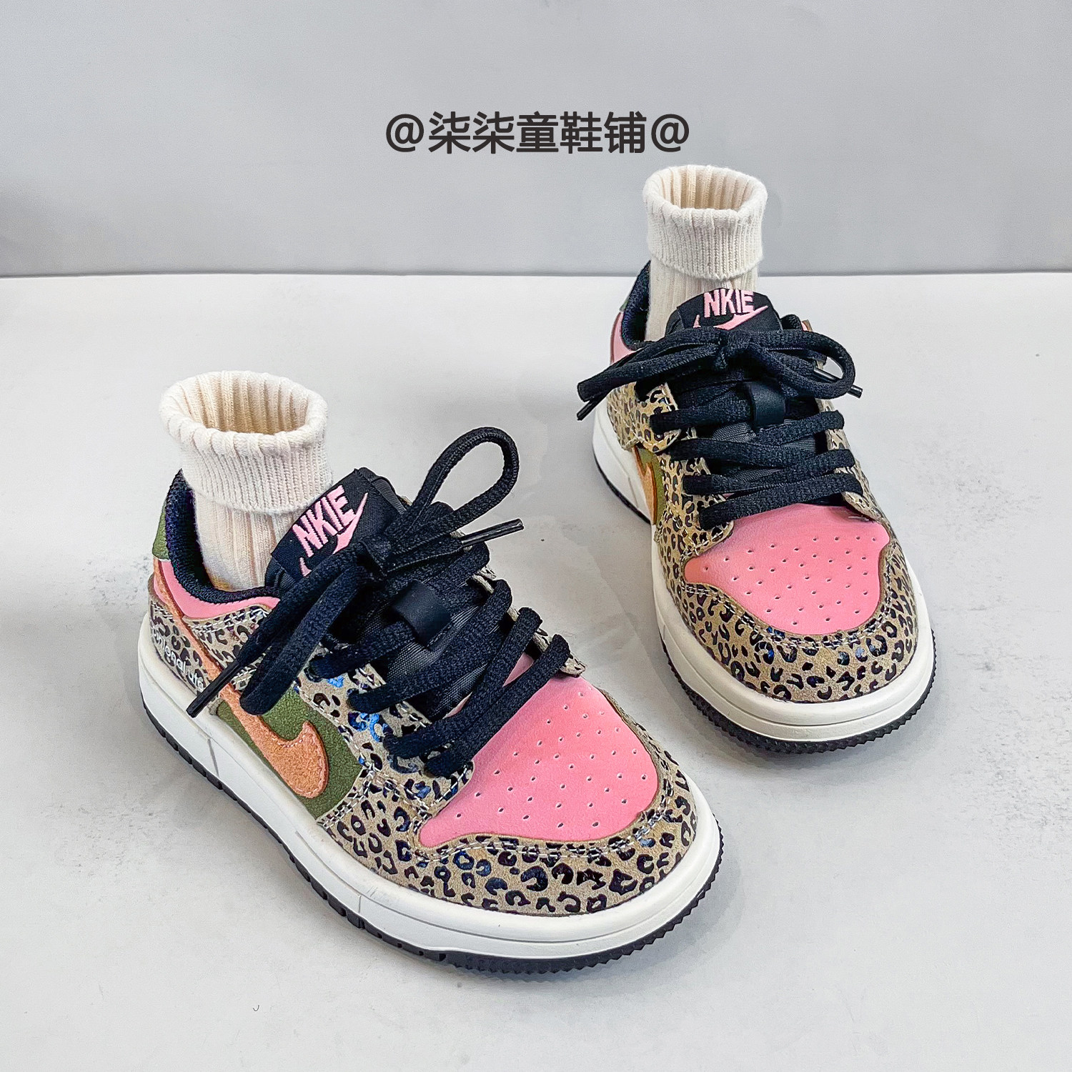 女童真皮粉色豹纹运动鞋2026春秋季儿童低帮板鞋男童跑步鞋休闲鞋,童鞋/婴儿鞋/亲子鞋,运动鞋,淘宝优惠券,粉丝福利购,淘宝优惠卷