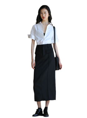 无有无印修身通勤扣子女衬衫