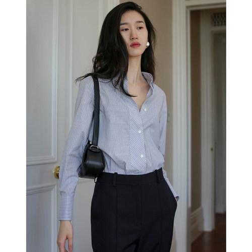 无有无印常规通勤长袖棉质女衬衫