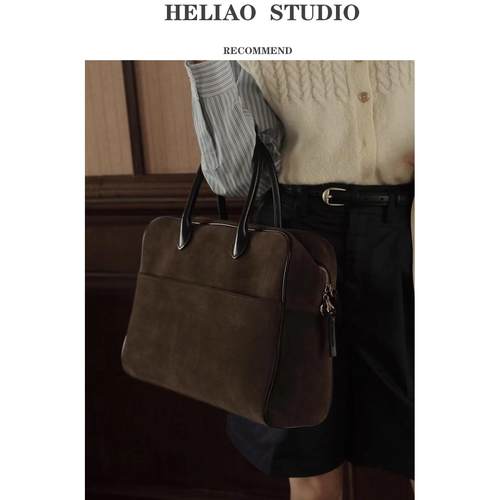 韩国东大门新款大容量麂皮托特包