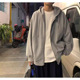 潮流学生拉链外套宽松运动上衣港风连帽开衫 休闲卫衣男秋冬季 韩版