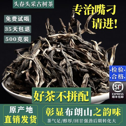云南普洱茶生茶散茶散装2026年早春茶古树纯料布朗山普洱生茶500g
