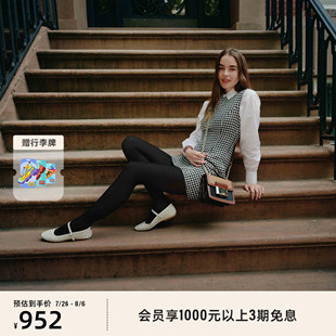 浅口单鞋 2025新款 Steve Madden思美登VINETTA水钻铆钉玛丽珍鞋