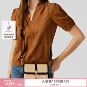 Steve Madden思美登BRYA N26早春焕新女包通勤斜挎包搭扣风琴包