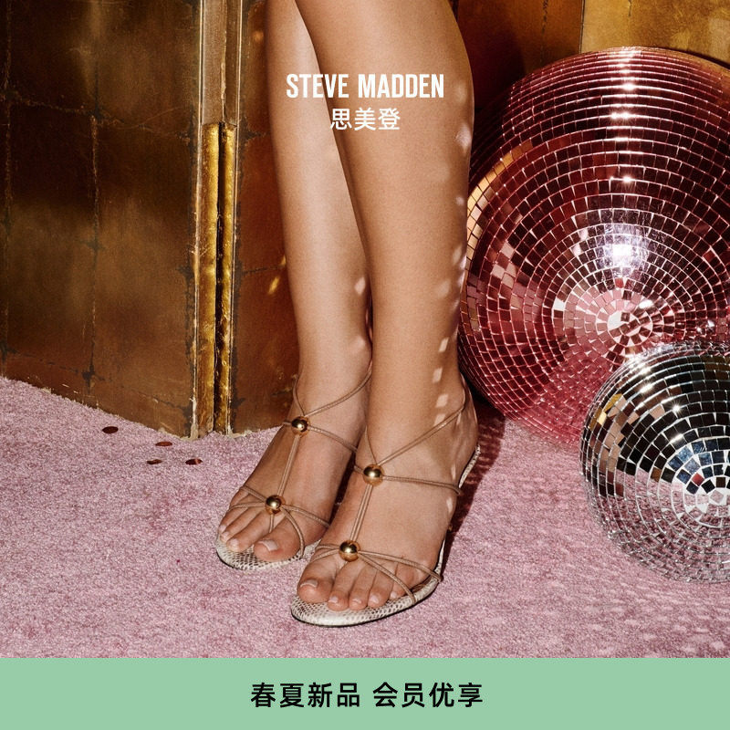 金珠系列小猫跟细带凉鞋高跟