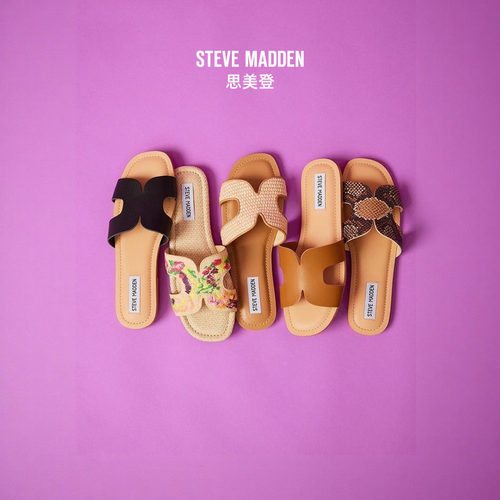 [小码35-37码秒杀专区]Steve Madden思美登夏季外穿玛丽珍拖鞋