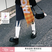 厚底Steve 博主同款 Madden思美登OVERT增高JK风黑色玛丽珍女鞋