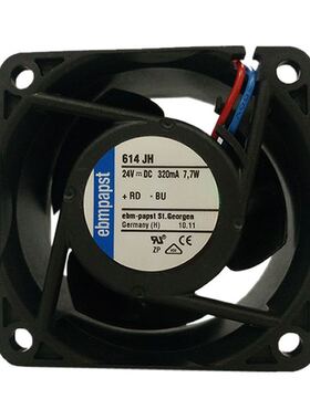 614JH 全新原装ebmpapst依必安派特 6CM 6032 24V 7.7W散热风扇