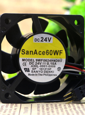 原装山洋风扇SanAce60WF 9WF0624H4D03 6025 24V 发那科系统专用