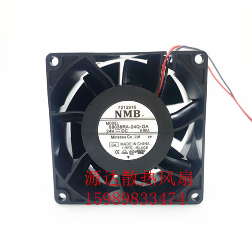 全新原装NMB 8038 8CM 08038RA-24Q-GA 24V 0.80A 变频器散热风扇
