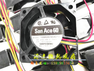 三洋109R0624S4D10 0.08A 6cm 24V 变频器工控风扇 6025 全新原装