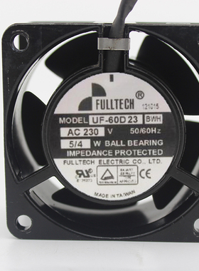 UF-60D23 BWH 全新原装台湾福佑 6030 AC230V 高品质滚珠散热风扇