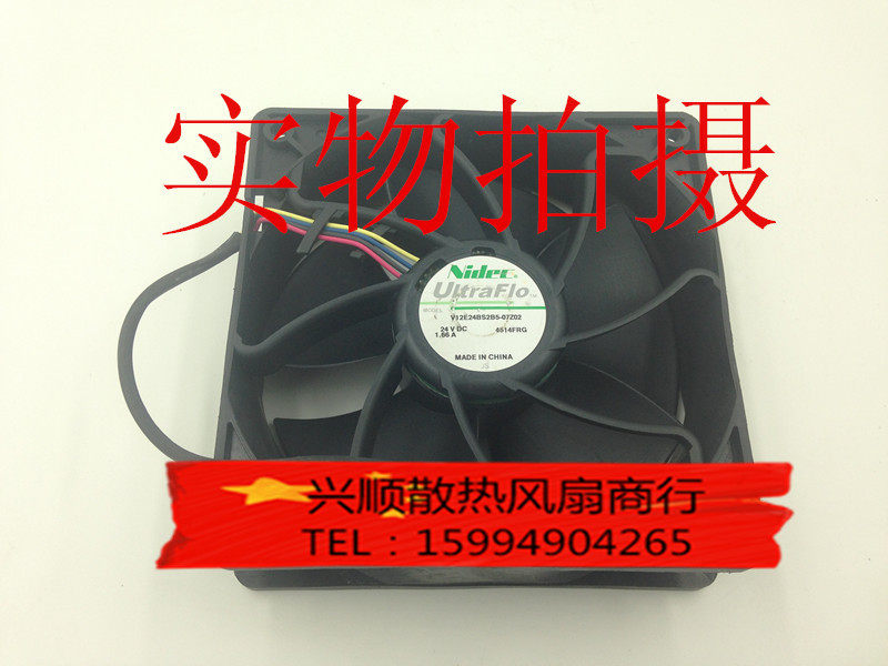 原装 服务器散热风扇 V12E24BS2B5-07Z02 DC24V 1.66A 12cm
