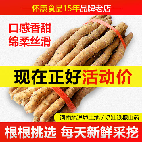 2025怀康新鲜垆土奶油铁棍怀山药
