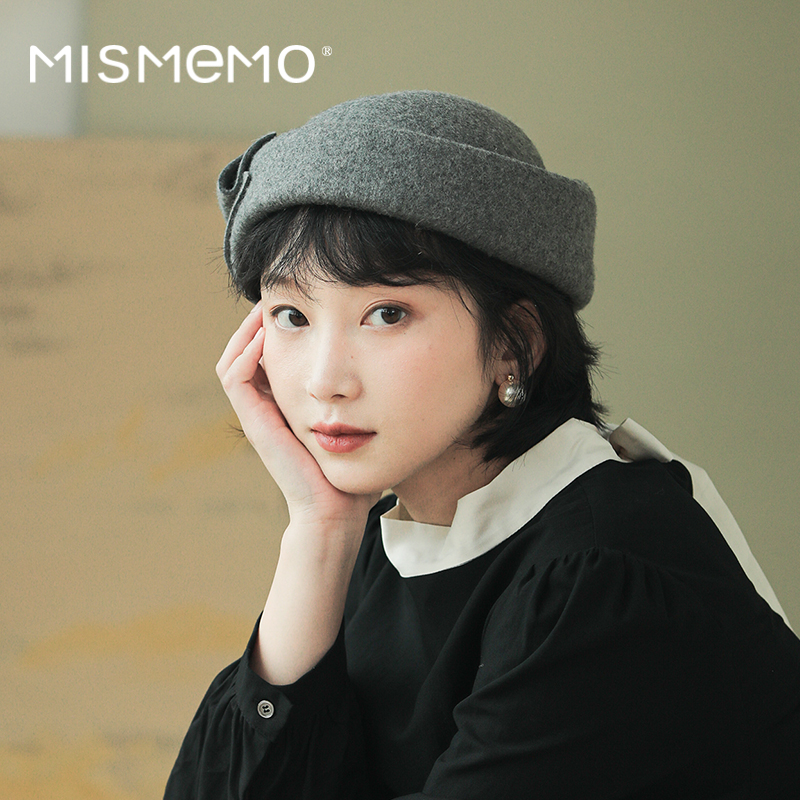 MISMEMO法式复古礼帽女秋冬优雅