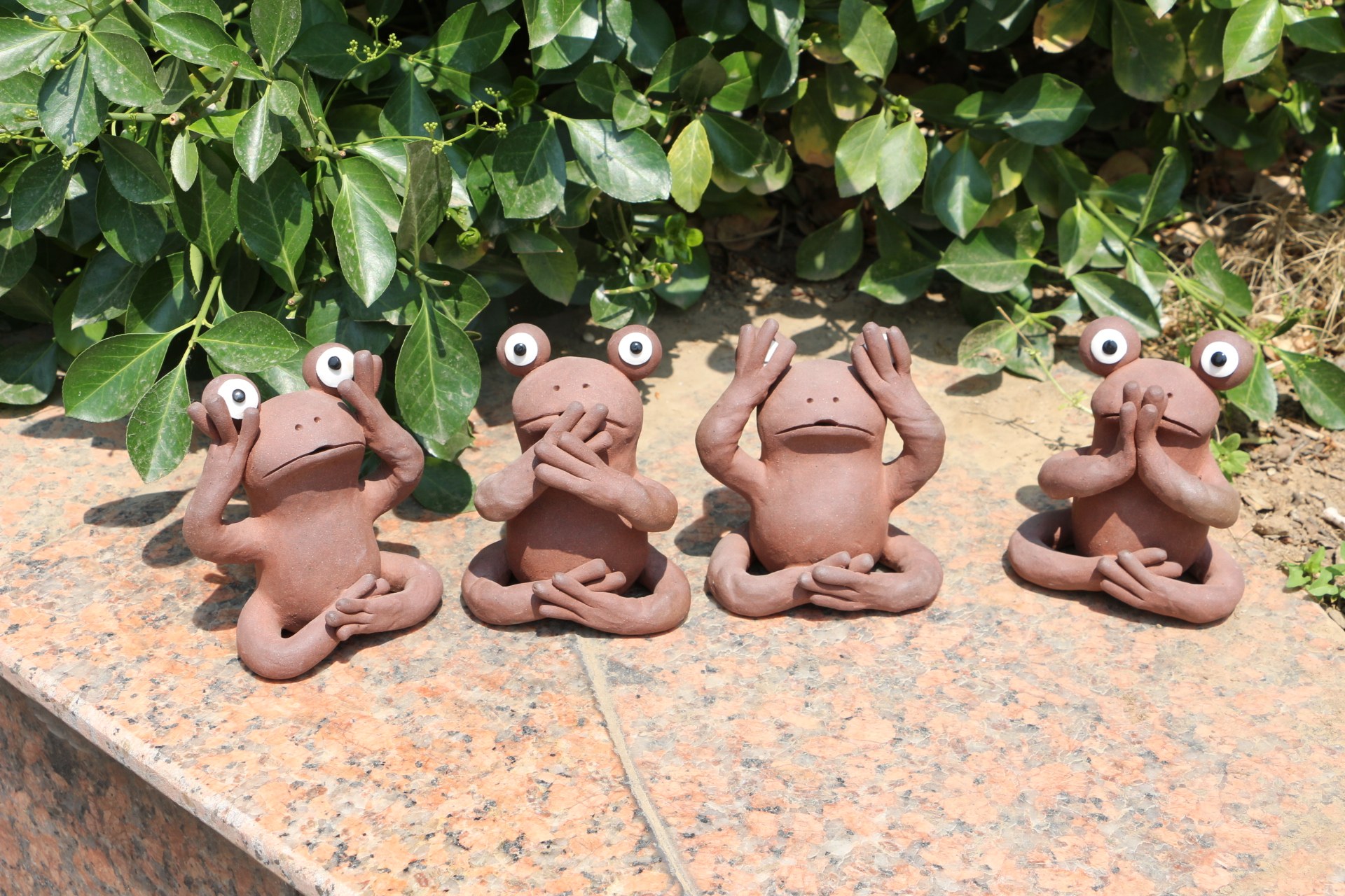 手工陶艺动物 创意泥人 陶土娃娃人物 陶瓷娃 陶人泥塑摆件