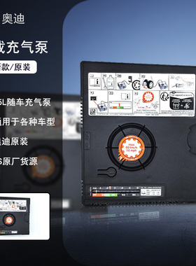 奥迪原厂随车打气泵车载进口便携式原装A4LA6LA8Q7Q8Q3Q5通用原装