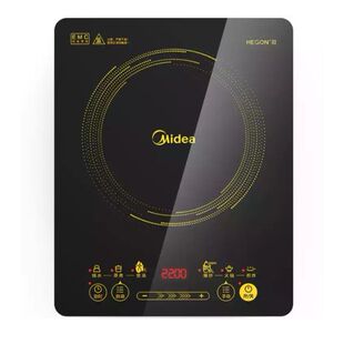WT2202电磁炉配炒锅汤锅2200W触摸式 C22 哑光微晶板 美 Midea