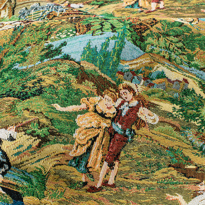 复古提花布高档服装连衣裙面料