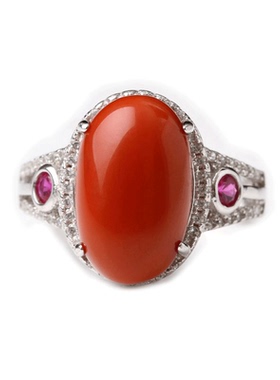 蔓伊诺四川凉山南红玛瑙925镶嵌